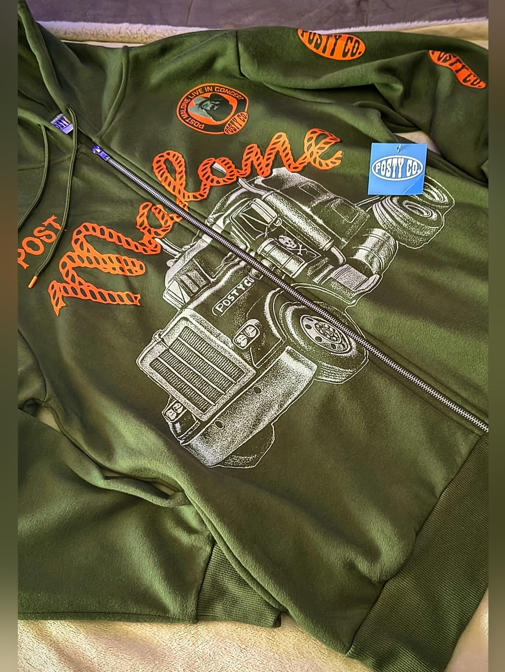 *NWT* "POST MALONE" Zip-Hoodie. . . - Picture 2 of 6